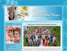 Tablet Screenshot of eddiebaliweddingplanner.com